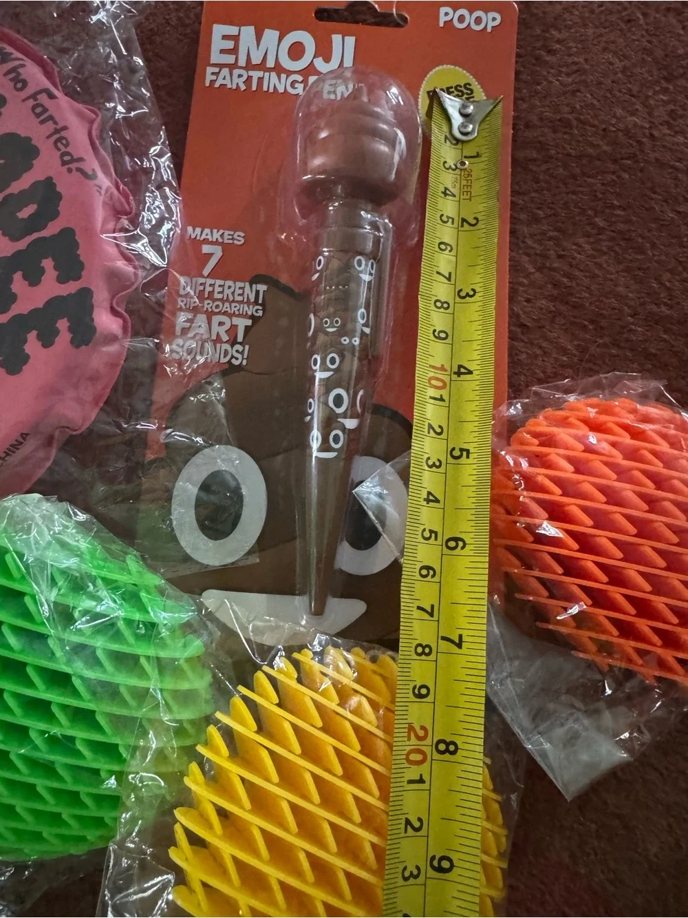 BN goodie bag toys 2 Pink Whoopee Cushion 3 fidgets 1 fart pen Toys